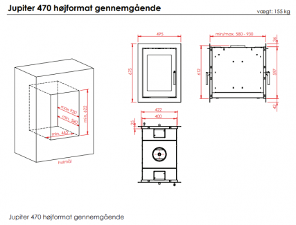 470 vertical double face