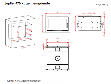470 xl double face tegning