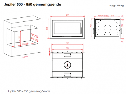 500-850 double face tegning