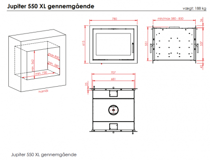 550 XL double face tegning