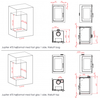 jupiter 470 vitre 1 cote dessin